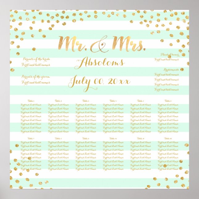 Póster PixDezines DIY cor/listras speck de ouro/assento (Frente)