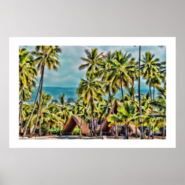 Póster PixDezines Honaunau Local de Refúgio (Frente)