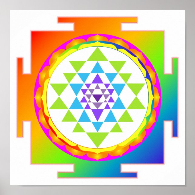 Póster PixDezines Sri Lanka/Meditação/Chakra (Frente)