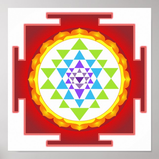 Póster PixDezines Sri Lanka/Meditação/Chakra (Frente)