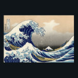 Póster PixDezines Vintage, Excelente Wave, Hokusai 葛 飾 北<br><div class="desc">PixDezinves Vintage da arte japonesa. A onda Excelente de Kanagawa é uma das mais vistas do mundo. O artista Hokusai,  1832 (Período Edo). Representando o okinami como as ondas do excelente,  NÃO como o tsunami. Melhorado digitalmente pela PixDezines. < 3="">Copyright © 2008-2014 PixDezines.com™ e PixDezines™ em zazzle.com</div>