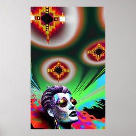 Poster Pixelizações da Paciência Mental - Arte de Ken Gag