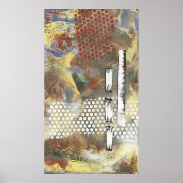 Poster Pixels II marmoreados (Frente)