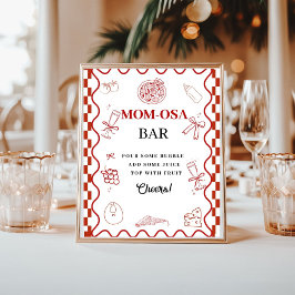 Poster Pizza - chá de fraldas especial de entrega