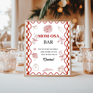 Poster Pizza - chá de fraldas especial de entrega