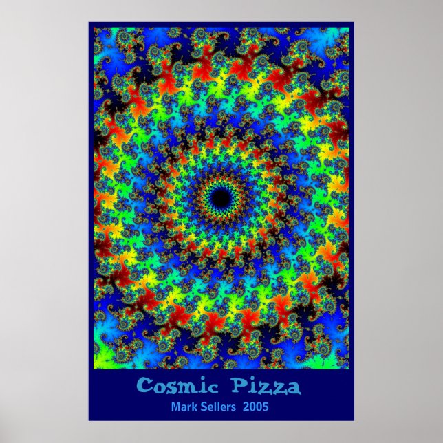 Poster Pizza Cósmica (Frente)