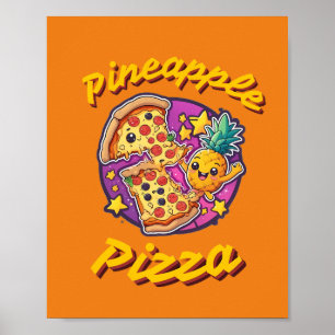 Poster Pizza de Abacaxi