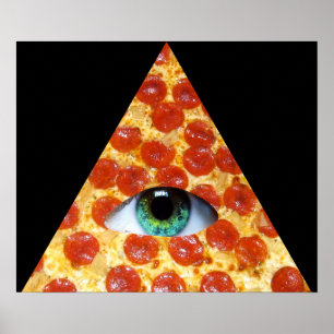 Póster Pizza de Illuminati
