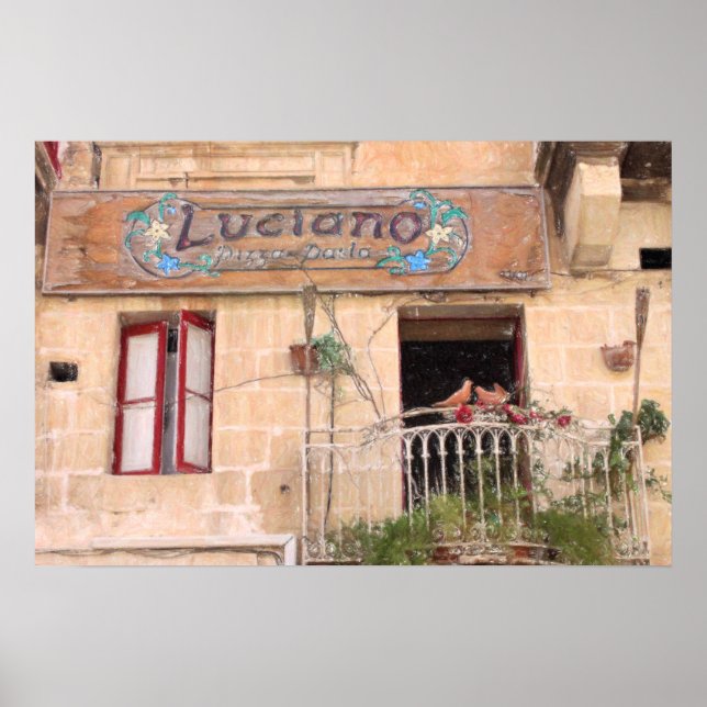 Póster Pizza de Luciano (Frente)