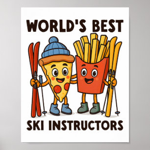 Poster Pizza e Batata Frita dos Melhores Instrutores de E