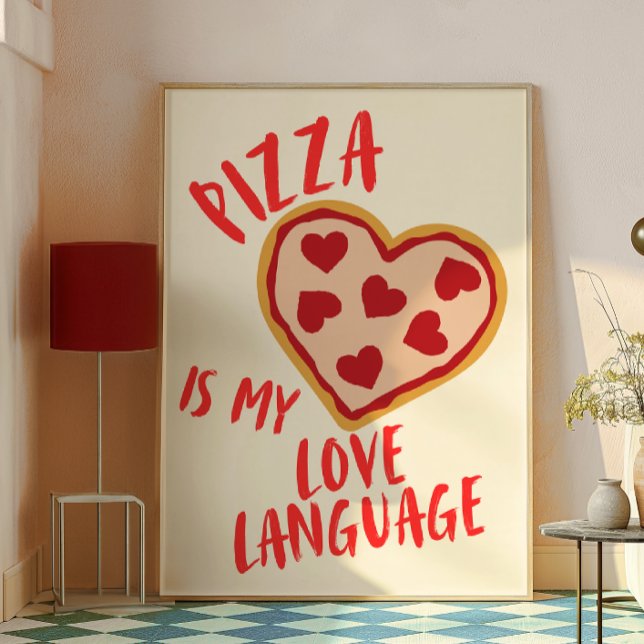 Poster Pizza é minha língua de amor (Criador carregado)