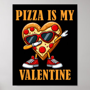 Poster Pizza Fatia Legal Dabbing Dia dos Namorados 14 de