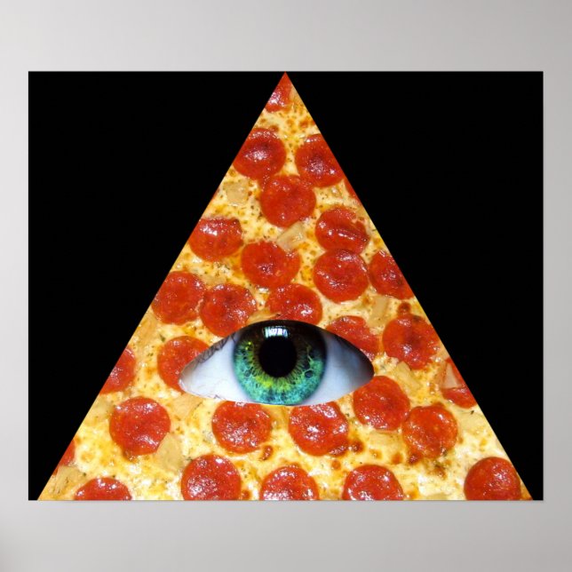 Póster Pizza Illuminati (Frente)