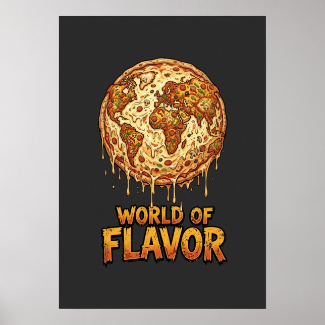 Poster Pizza Overload Planet (Frente)