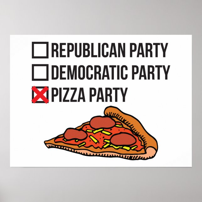 Poster Pizza Party (Frente)
