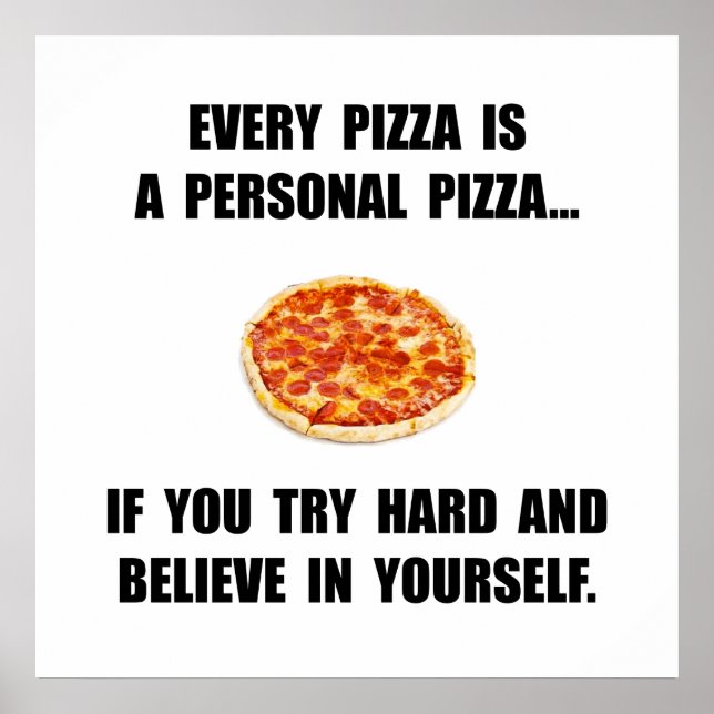 Poster Pizza Pessoal (Frente)