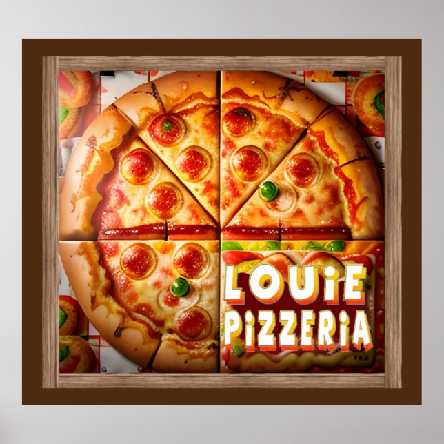 Poster Pizza Pizzeria Design (Frente)