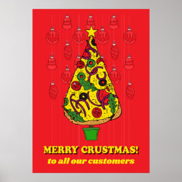 Poster Pizza Restaurante Natal Cliente Obrigado