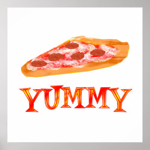 Poster Pizza saboroso