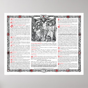 Póster Placa Altar Central