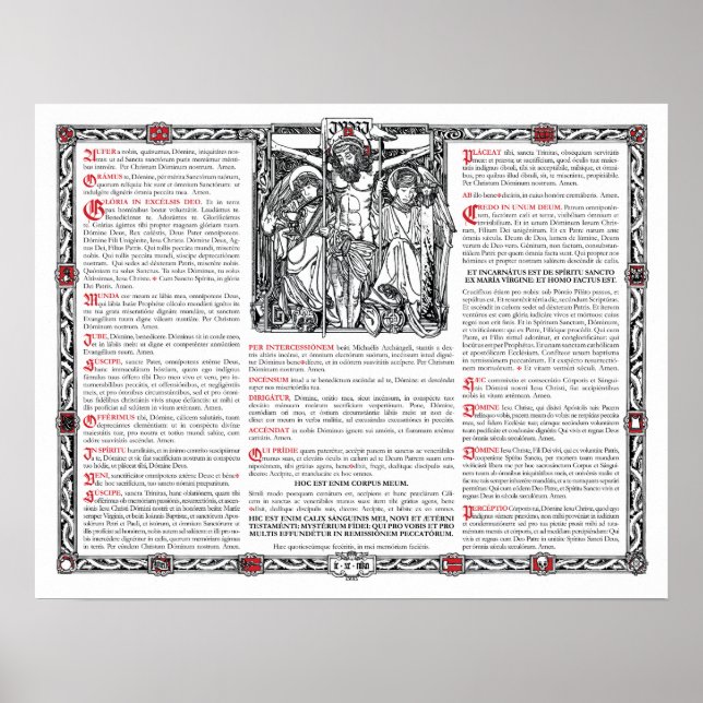 Póster Placa Altar Central (Frente)