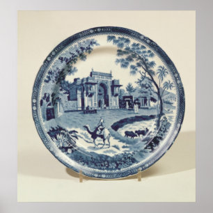 Póster Placa azul e branca de Spode, c.1815