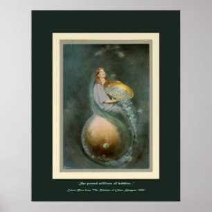 Póster Placa da arte da cor do Rubaiyat de Omar Khayyam