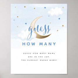Poster Placa de adivinhação de doces Além da Lua