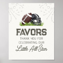 Poster Placa de Aniversário de Favoritos do Jogo de Futeb