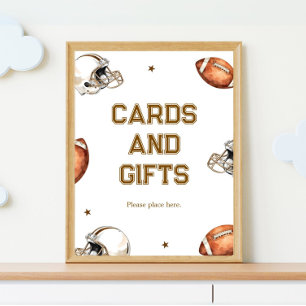 Poster Placa de Aniversário de Futebol Personalizável