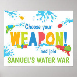Poster Placa de Aniversário Personalizada para Guerra de 