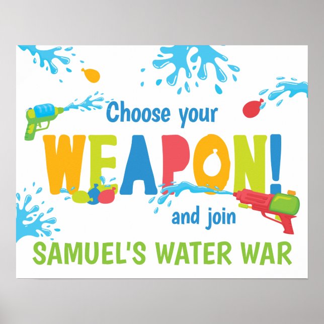 Poster Placa de Aniversário Personalizada para Guerra de  (Frente)