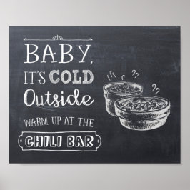Poster Placa de Bar de Chili