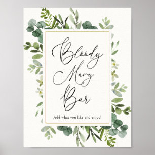 Poster Placa de Bar Eucalyptus Bloody Mary