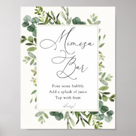 Poster Placa de Bar Eucalyptus Mimosa