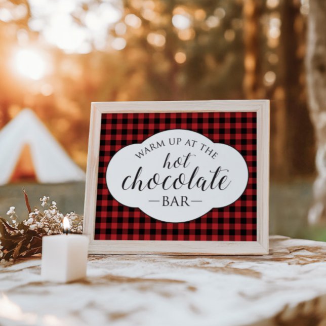 Poster Placa de barra de chocolate quente Wild One Buffal (Criador carregado)