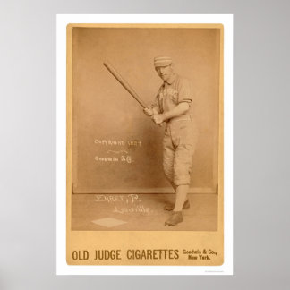 Póster Placa de Baseball Red Ehret 1889