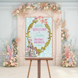 Poster Placa de Bem-Vindo Marie Antoinette