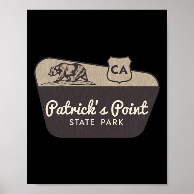 Poster Placa de Boas-Vindas ao Parque Estadual Patrick's  (Frente)