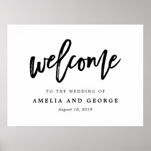 Poster Placa de Boas-Vindas COLOR e TAMANHO editável BCC
