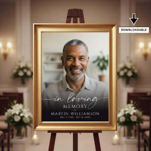 Poster Placa de Boas-Vindas com Roteiro de Foto Memorial 