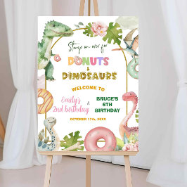 Poster Placa de Boas-Vindas Conjunto de Irmãos Donuts e D