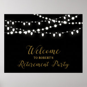 Poster Placa de Boas-Vindas da Festa de Aposentadoria Dou