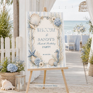 Poster Placa de Boas-Vindas da Praia Costeira