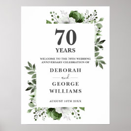 Poster Placa de Boas-Vindas de Aniversário de Casamento d