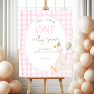 Póster Placa de Boas-Vindas de Aniversário de Um Ganso Bo