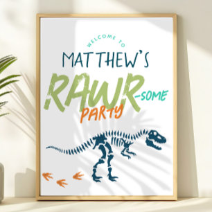 Poster Placa de Boas-Vindas de Aniversário para Meninos D