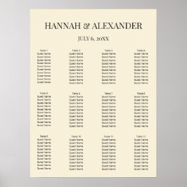 Poster Placa de Boas-Vindas de Casamento Minimalista Mode