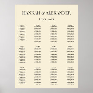 Poster Placa de Boas-Vindas de Casamento Minimalista Mode