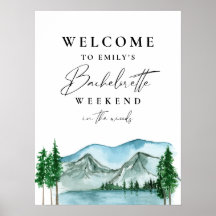 Placa de Boas-Vindas de Fim de Semana de Solteira